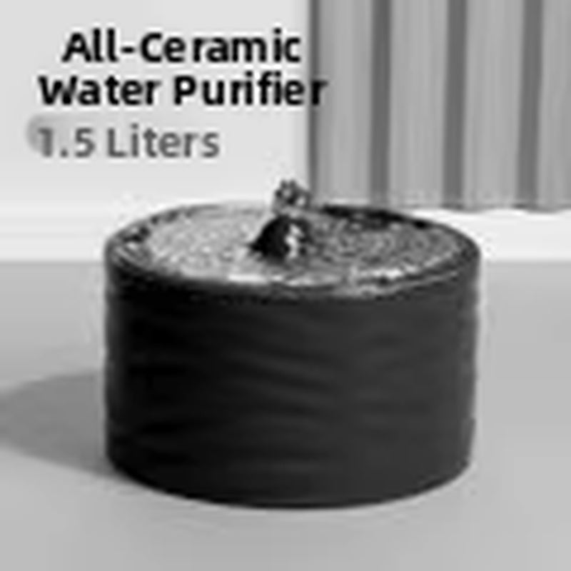 Professional Ceramic Cat Dog Water Fountain Aesthetic Automatic Self-Circulating Water Dispenser Ultra Quiet Pump Solid