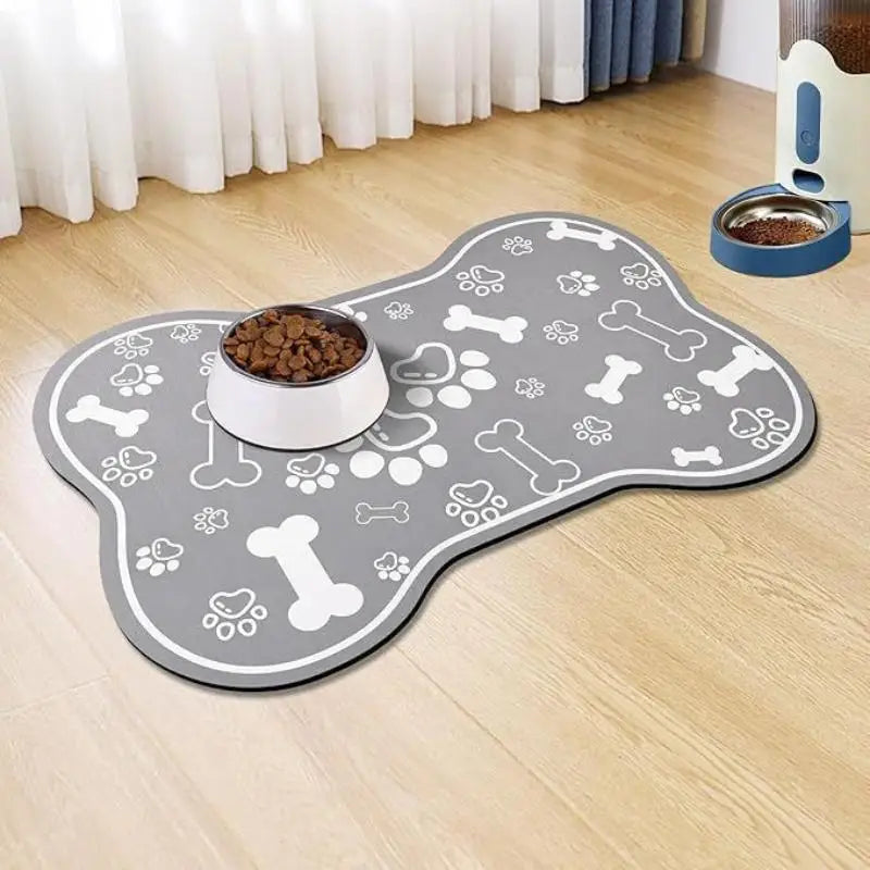 1Pc Diatomite Pet Feeding Mat Waterproof Non Slip Dog Cat Food Bowl Placemat Absorbent Fast Drying Splash Proof Dish Drying Mat