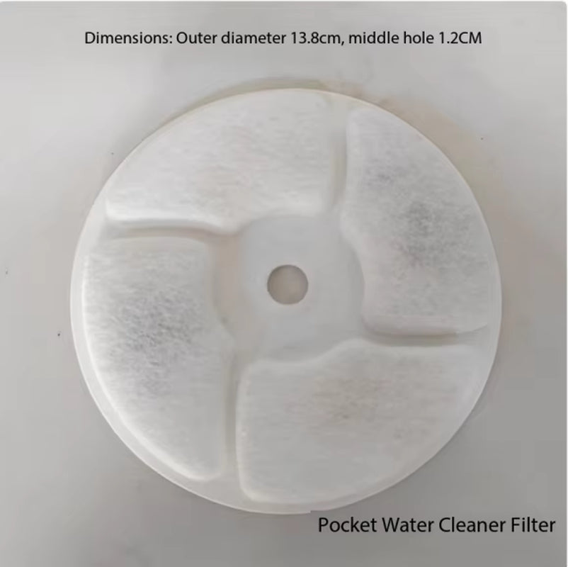 Cat and Dog Replacement Pet Water Dispenser Filter 5L Eco-Friendly Automatic Circular Arc Resin Activated Carbon Sponge Pad Box
