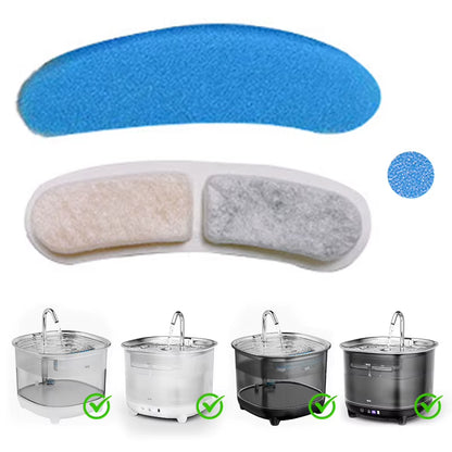 Cat and Dog Replacement Pet Water Dispenser Filter 5L Eco-Friendly Automatic Circular Arc Resin Activated Carbon Sponge Pad Box