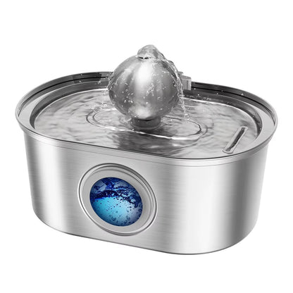 Wholesale 3.2L Fountain Ultra-Quiet Stainless Steel Cat Drinking Water Pet Water Dispenser Pet Water Feeder with DC 5V USB Pump