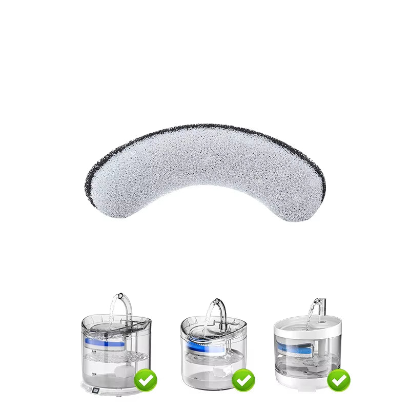 Cat and Dog Replacement Pet Water Dispenser Filter 5L Eco-Friendly Automatic Circular Arc Resin Activated Carbon Sponge Pad Box