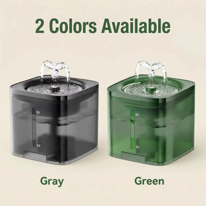 2026 C&Q OEM Love Luxurious Intelligent 2L Sensor-Type Automatic Circulating Usb-Powered Portable Detachable Fountain Pet