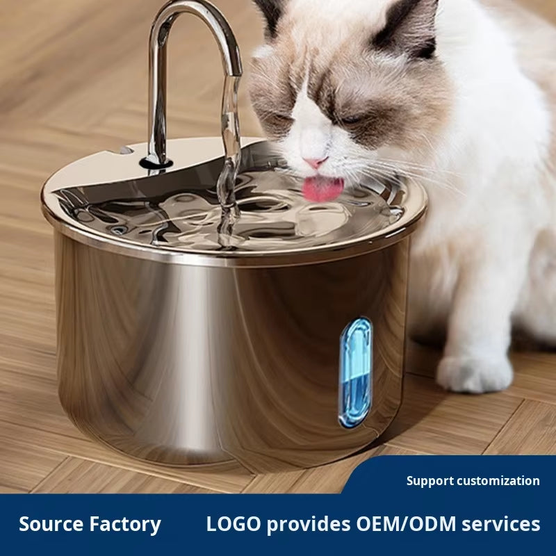 Easy Clean Eco-Friendly Durable Pet Water Fountain with Filtration System and Semi Automatic Quiet Pump for Cats Dogs