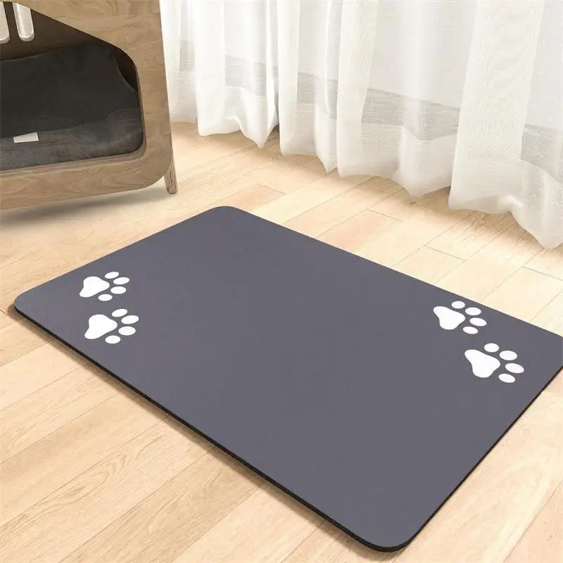 1Pc Diatomite Pet Feeding Mat Waterproof Non Slip Dog Cat Food Bowl Placemat Absorbent Fast Drying Splash Proof Dish Drying Mat