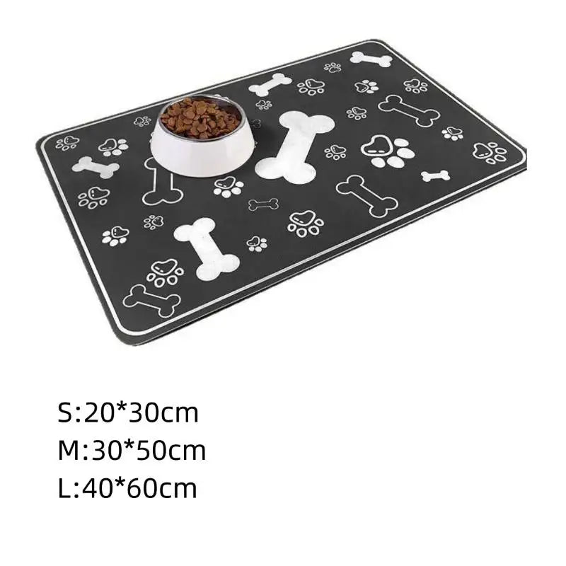 1Pc Diatomite Pet Feeding Mat Waterproof Non Slip Dog Cat Food Bowl Placemat Absorbent Fast Drying Splash Proof Dish Drying Mat