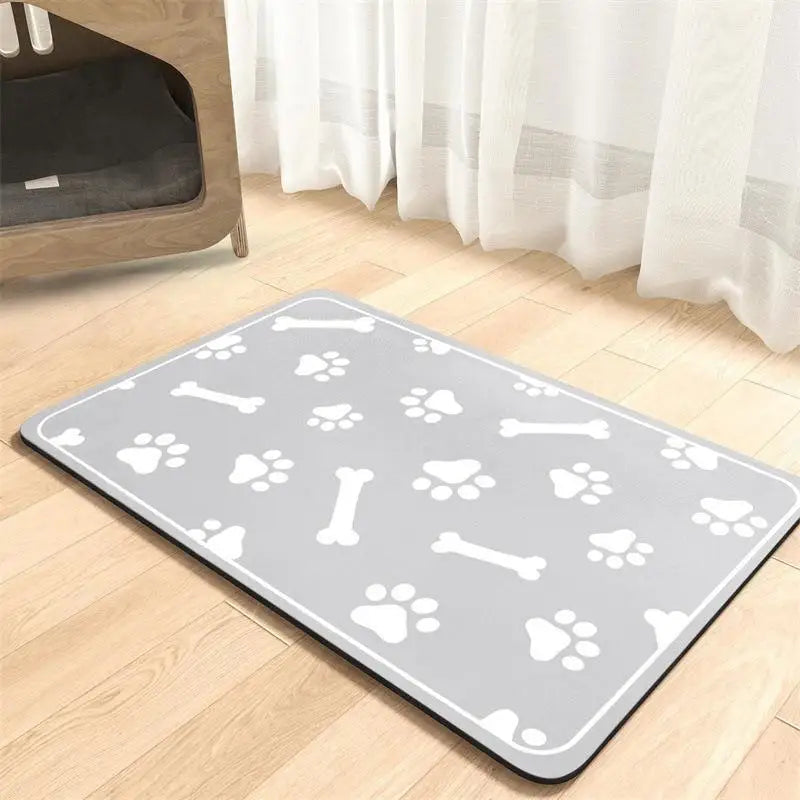 1Pc Diatomite Pet Feeding Mat Waterproof Non Slip Dog Cat Food Bowl Placemat Absorbent Fast Drying Splash Proof Dish Drying Mat