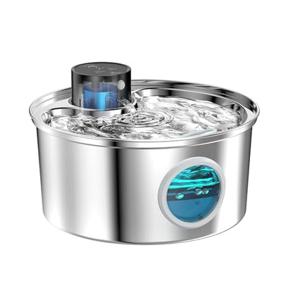 Stainless Steel Wireless Cat Water Fountain Charging Automatic Pet Drinking Motion Sensor Dog Water Dispenser Accessories Filter