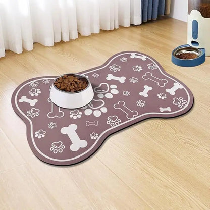 1Pc Diatomite Pet Feeding Mat Waterproof Non Slip Dog Cat Food Bowl Placemat Absorbent Fast Drying Splash Proof Dish Drying Mat