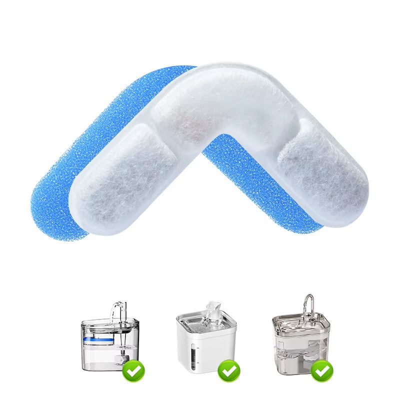 Cat and Dog Replacement Pet Water Dispenser Filter 5L Eco-Friendly Automatic Circular Arc Resin Activated Carbon Sponge Pad Box