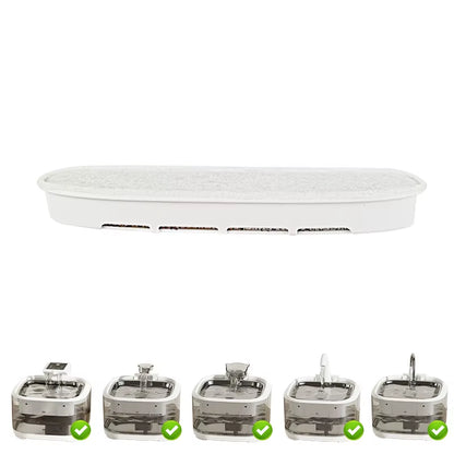 Cat and Dog Replacement Pet Water Dispenser Filter 5L Eco-Friendly Automatic Circular Arc Resin Activated Carbon Sponge Pad Box