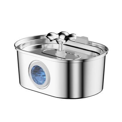 Wholesale 3.2L Fountain Ultra-Quiet Stainless Steel Cat Drinking Water Pet Water Dispenser Pet Water Feeder with DC 5V USB Pump