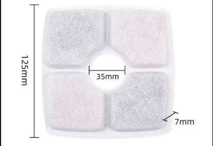 Cat and Dog Replacement Pet Water Dispenser Filter 5L Eco-Friendly Automatic Circular Arc Resin Activated Carbon Sponge Pad Box