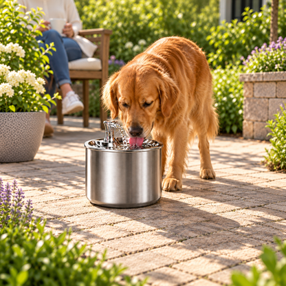 WhiskerWell™ - Premium Stainless Steel Pet Fountain 2.0