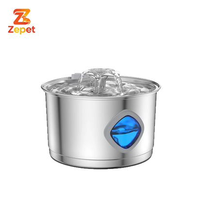 Cat Water Fountain Dog Water Dispenser Pet Drinking Fountain Stainless Steel Quiet Pet Water Fountain