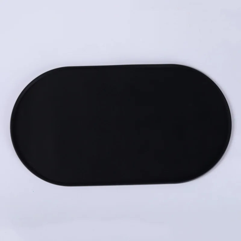 Silicone Pet Feeding Mat Waterproof Non-Slip Easy to Clean Foldable Anti-Spill Mat Leak-Proof Feature for Cat Dog Manual Driven