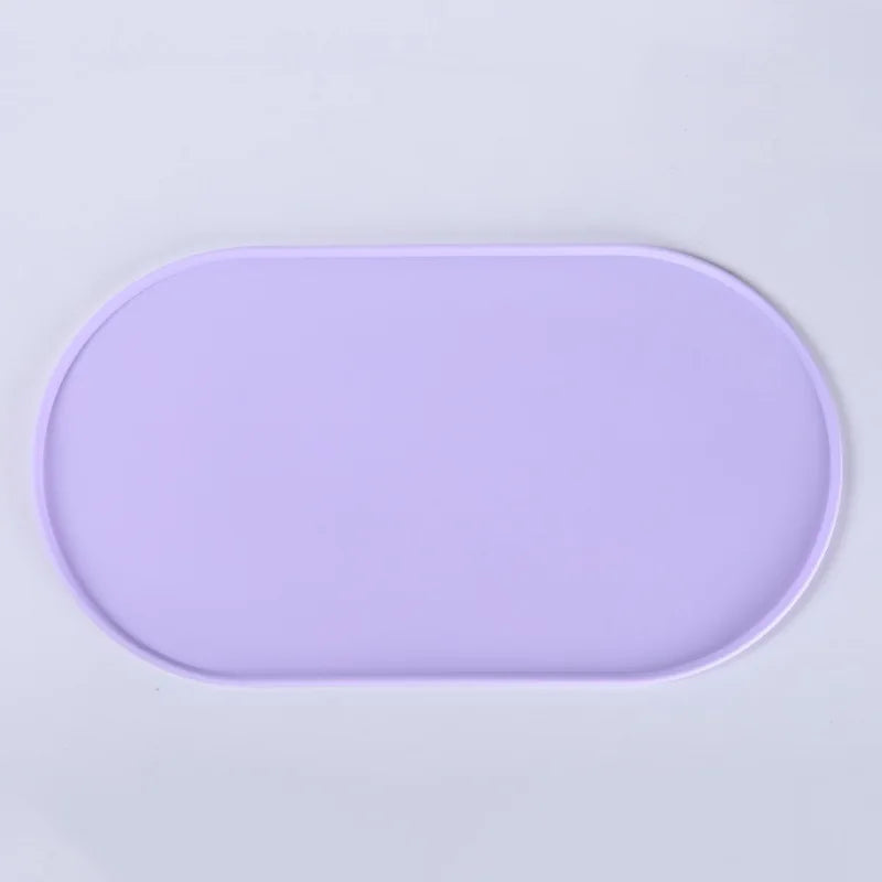 Silicone Pet Feeding Mat Waterproof Non-Slip Easy to Clean Foldable Anti-Spill Mat Leak-Proof Feature for Cat Dog Manual Driven