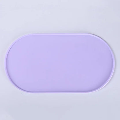 Silicone Pet Feeding Mat Waterproof Non-Slip Easy to Clean Foldable Anti-Spill Mat Leak-Proof Feature for Cat Dog Manual Driven