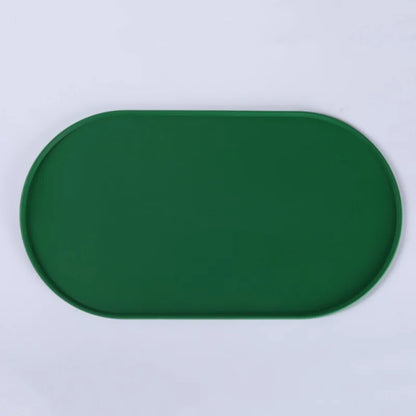 Silicone Pet Feeding Mat Waterproof Non-Slip Easy to Clean Foldable Anti-Spill Mat Leak-Proof Feature for Cat Dog Manual Driven