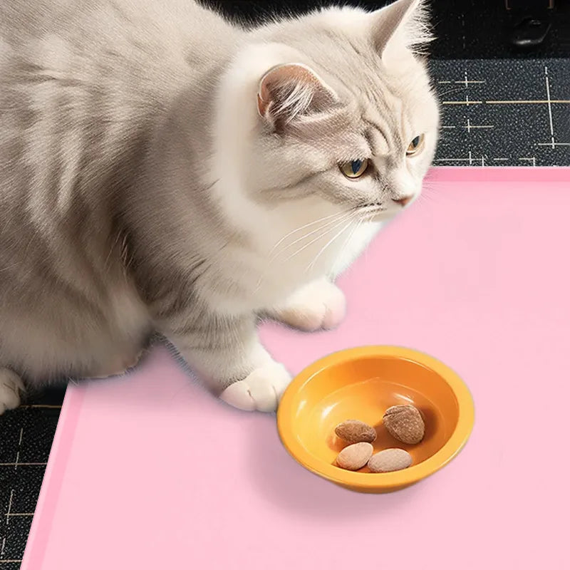 Wholesale Custom Logo Waterproof Silicone Cat Dog Pet Feeding Mat