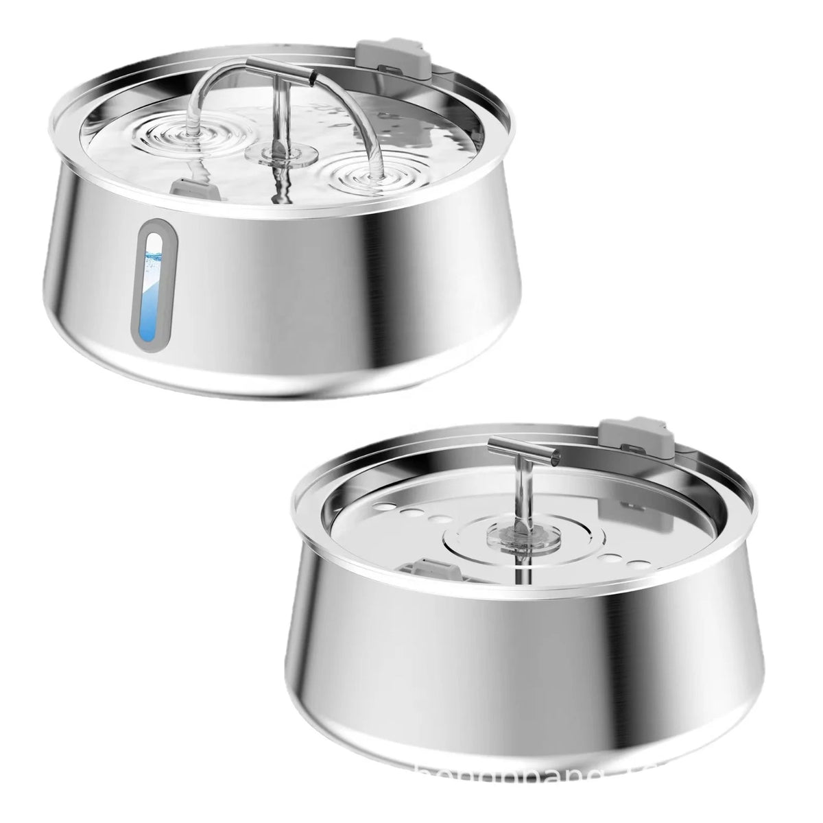 Cat Water Fountain Stainless Steel 1.1 Gal/135Oz/4.0L Large Drinking Capacity Hygienic 5-Stage Filtration Waterer Purifier