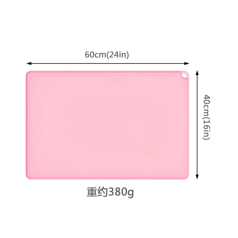 Wholesale Custom Logo Waterproof Silicone Cat Dog Pet Feeding Mat