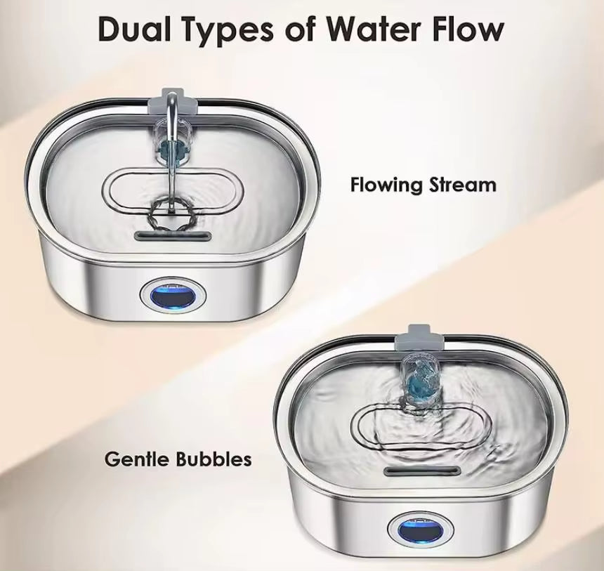 108Oz Automatic Stainless Steel Eco-Friendly Stylish Solid Pet Fountain Dog & Cat Water Dispenser