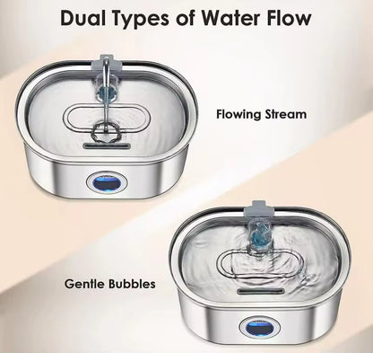 108Oz Automatic Stainless Steel Eco-Friendly Stylish Solid Pet Fountain Dog & Cat Water Dispenser