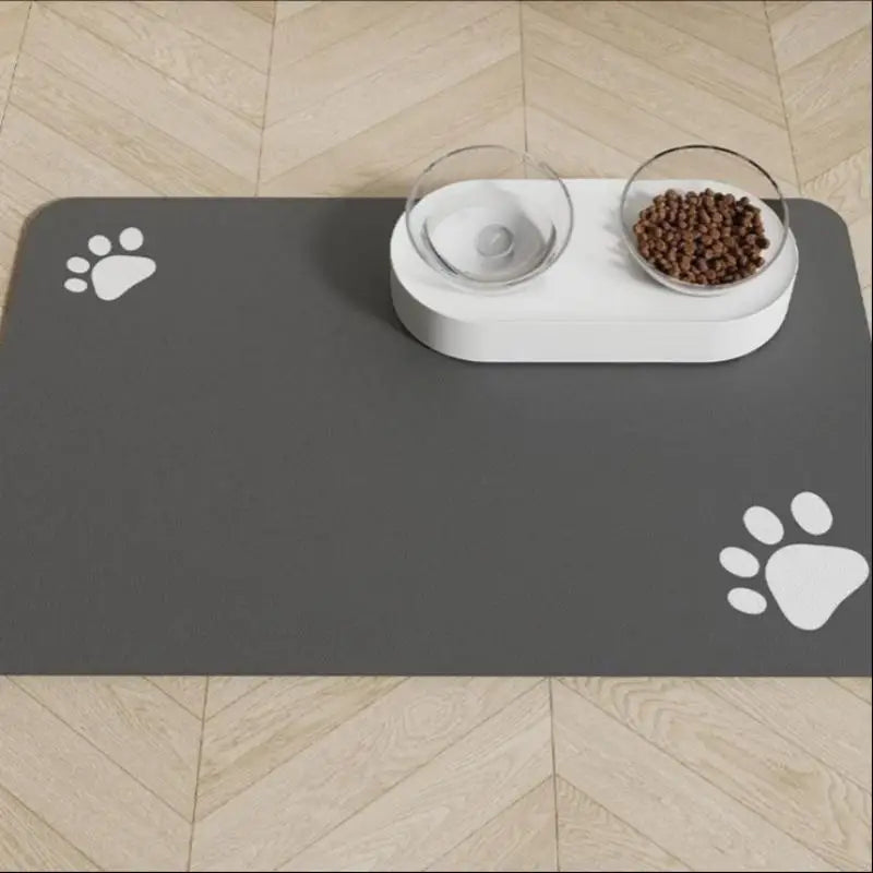 1Pc Diatomite Pet Feeding Mat Waterproof Non Slip Dog Cat Food Bowl Placemat Absorbent Fast Drying Splash Proof Dish Drying Mat
