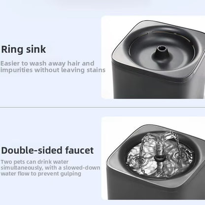 2026 C&Q OEM Love Luxurious Intelligent 2L Sensor-Type Automatic Circulating Usb-Powered Portable Detachable Fountain Pet