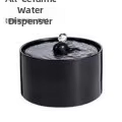 Professional Ceramic Cat Dog Water Fountain Aesthetic Automatic Self-Circulating Water Dispenser Ultra Quiet Pump Solid