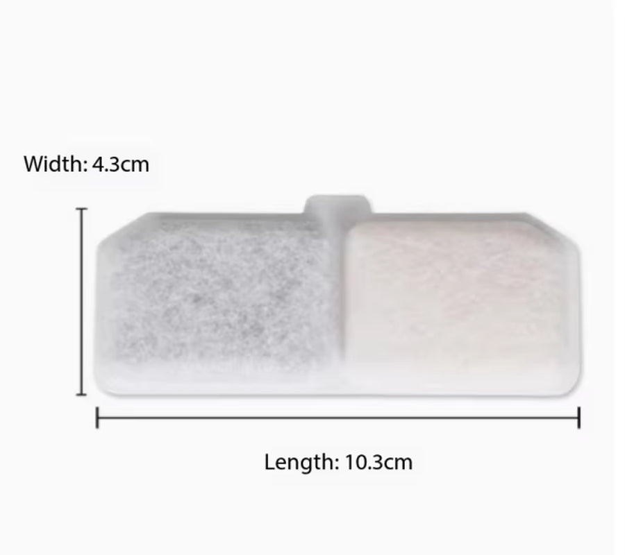 Cat and Dog Replacement Pet Water Dispenser Filter 5L Eco-Friendly Automatic Circular Arc Resin Activated Carbon Sponge Pad Box
