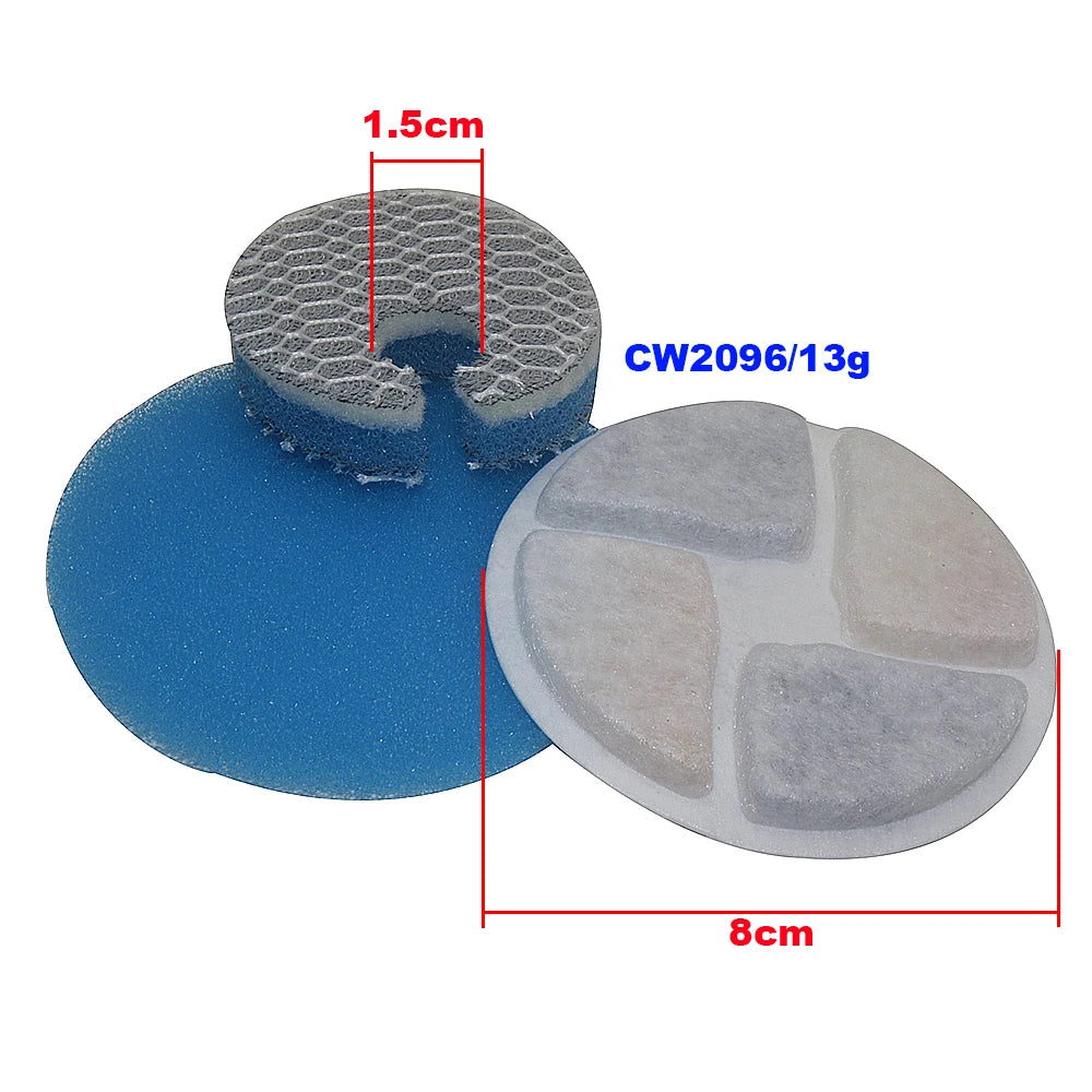 1 Sets WF150 Cat Water Fountain Filters Replacement for Stainless Steel Automatic Cats Feeder,Pet Fountain Filter