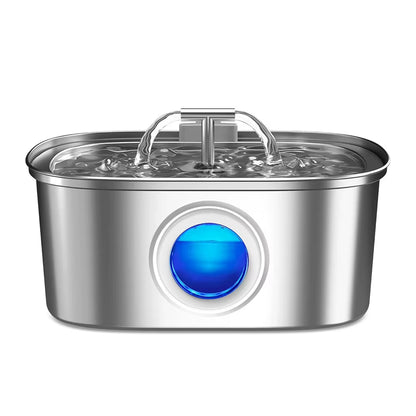 Wholesale 3.2L Fountain Ultra-Quiet Stainless Steel Cat Drinking Water Pet Water Dispenser Pet Water Feeder with DC 5V USB Pump
