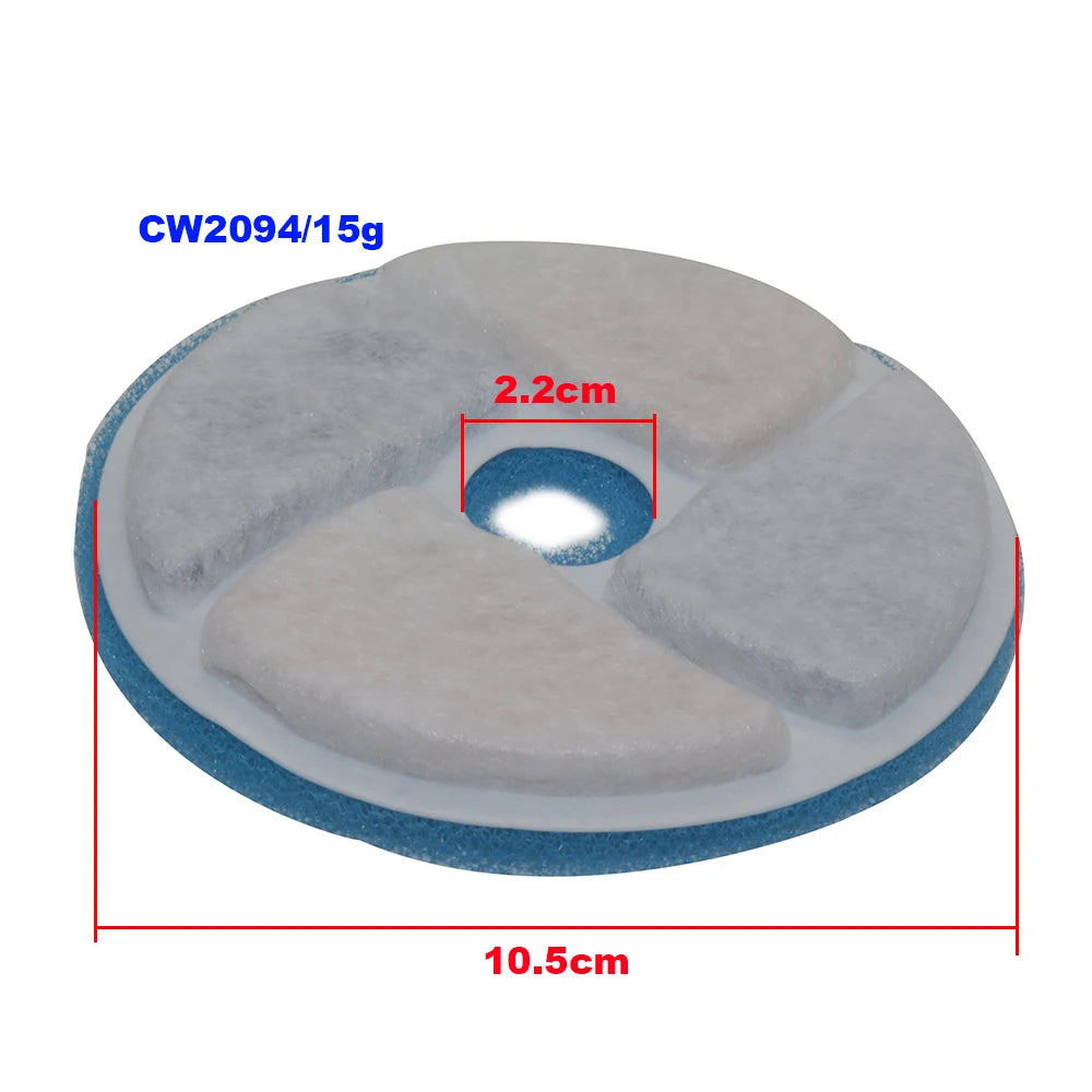 1 Sets WF150 Cat Water Fountain Filters Replacement for Stainless Steel Automatic Cats Feeder,Pet Fountain Filter