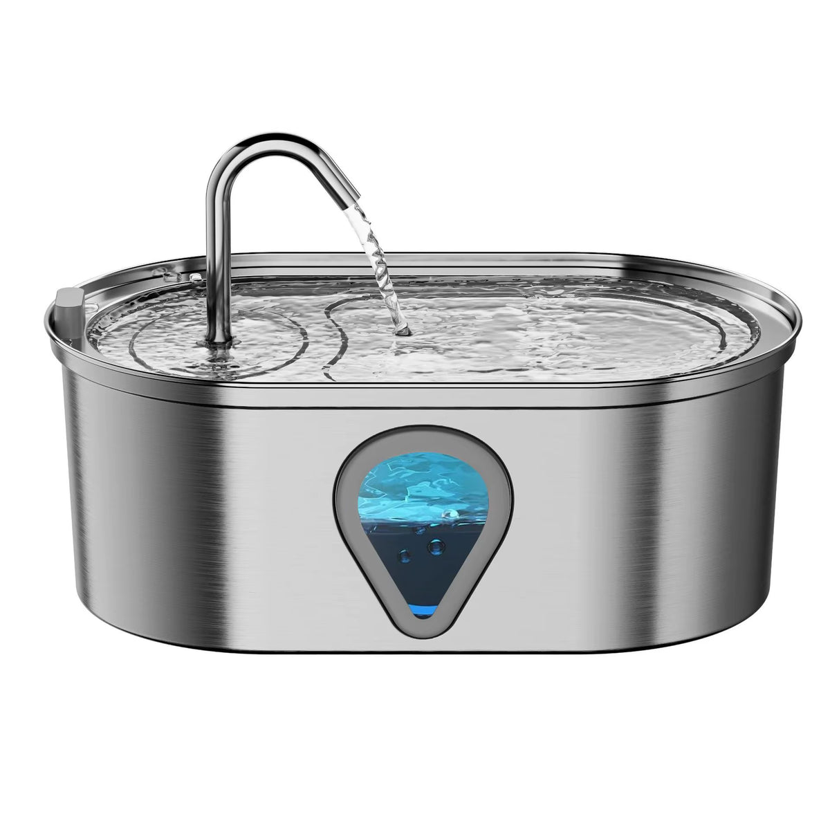 OEM Stainless Steel Pet Water Bowl Electric/Battery Operated Automatic Pet Fountain for Water Drinking and Feeding