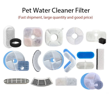 Cat and Dog Replacement Pet Water Dispenser Filter 5L Eco-Friendly Automatic Circular Arc Resin Activated Carbon Sponge Pad Box